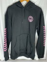 【中古】spitfire◆YUTO CHERRY BLOSSOM HOODIE/パーカー/L/コットン/BLK【メンズウェア】