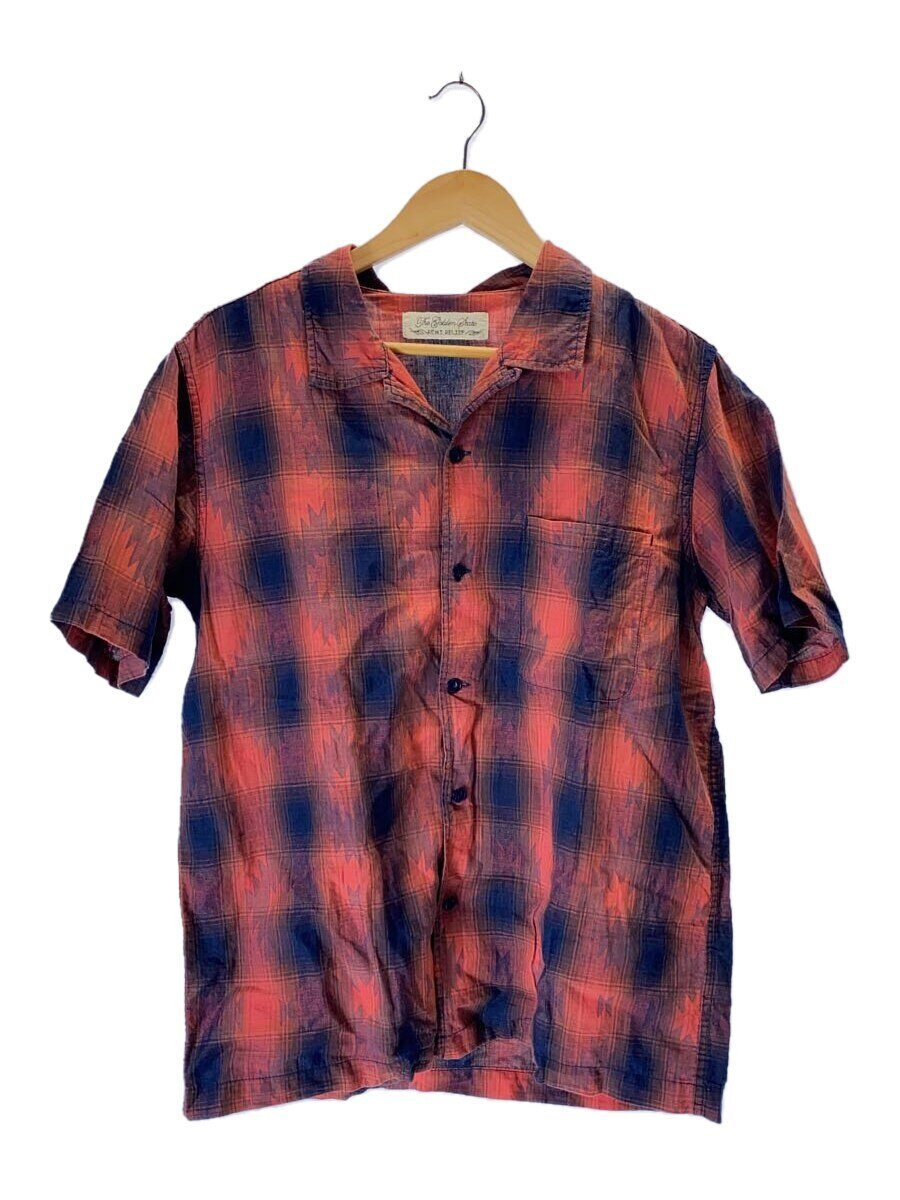 šREMI RELIEF/indigocheck print shirt/Ⱦµ/M/åȥ/RED/åڥ󥺥...