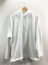 【中古】AURALEE◆パーカー/4/コットン/WHT/A22SP01LU【メンズウェア】