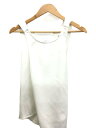 【中古】ELIN◆ノースリーブカットソー/36/ポリエステル/WHT【レディースウェア】