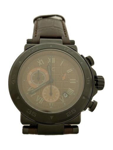 【中古】Gc WATCHES◆クォーツ腕時計/アナログ/レザー/BRW/BRW/SS/01087【服飾雑貨他】 【中古】Gc WATCHES◆クォーツ腕時計/アナログ/レザー/BRW/BRW/SS/01087【服飾雑貨他】