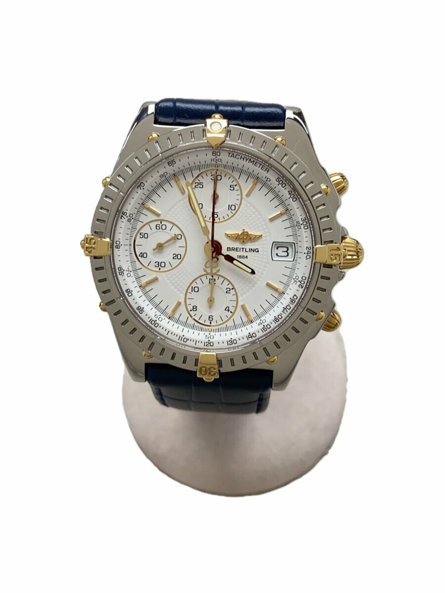 【中古】BREITLING◆社外ベルト/ベゼル・ケース傷汚れあり/自動巻/アナログ/B13050.1//【服飾雑貨他】