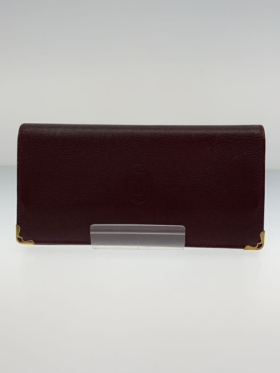 【中古】Cartier◆長財布/ボルドー/無