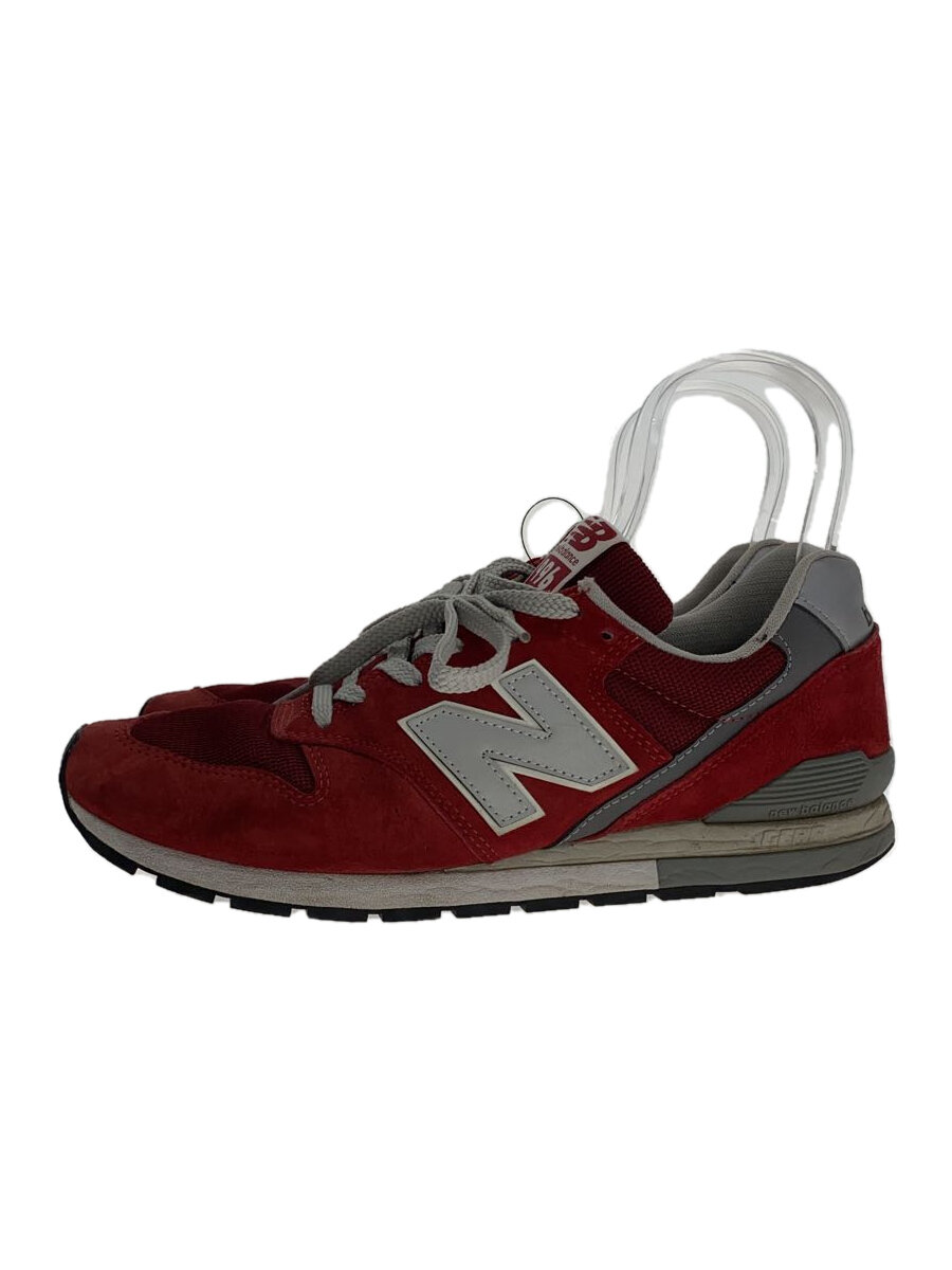 【中古】NEW BALANCE◆CM996//レッド/27.5cm/RED【シューズ】