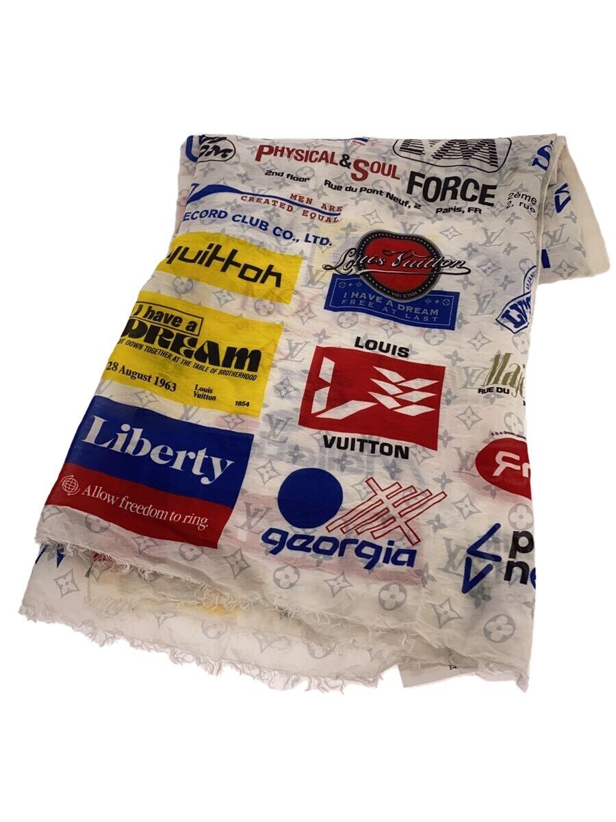 【中古】LOUIS VUITTON◆エトール・モノグラムロゴ_モノグラム/コットン/WHT/メンズ/数ヶ所汚れ有り//【服飾雑貨他】