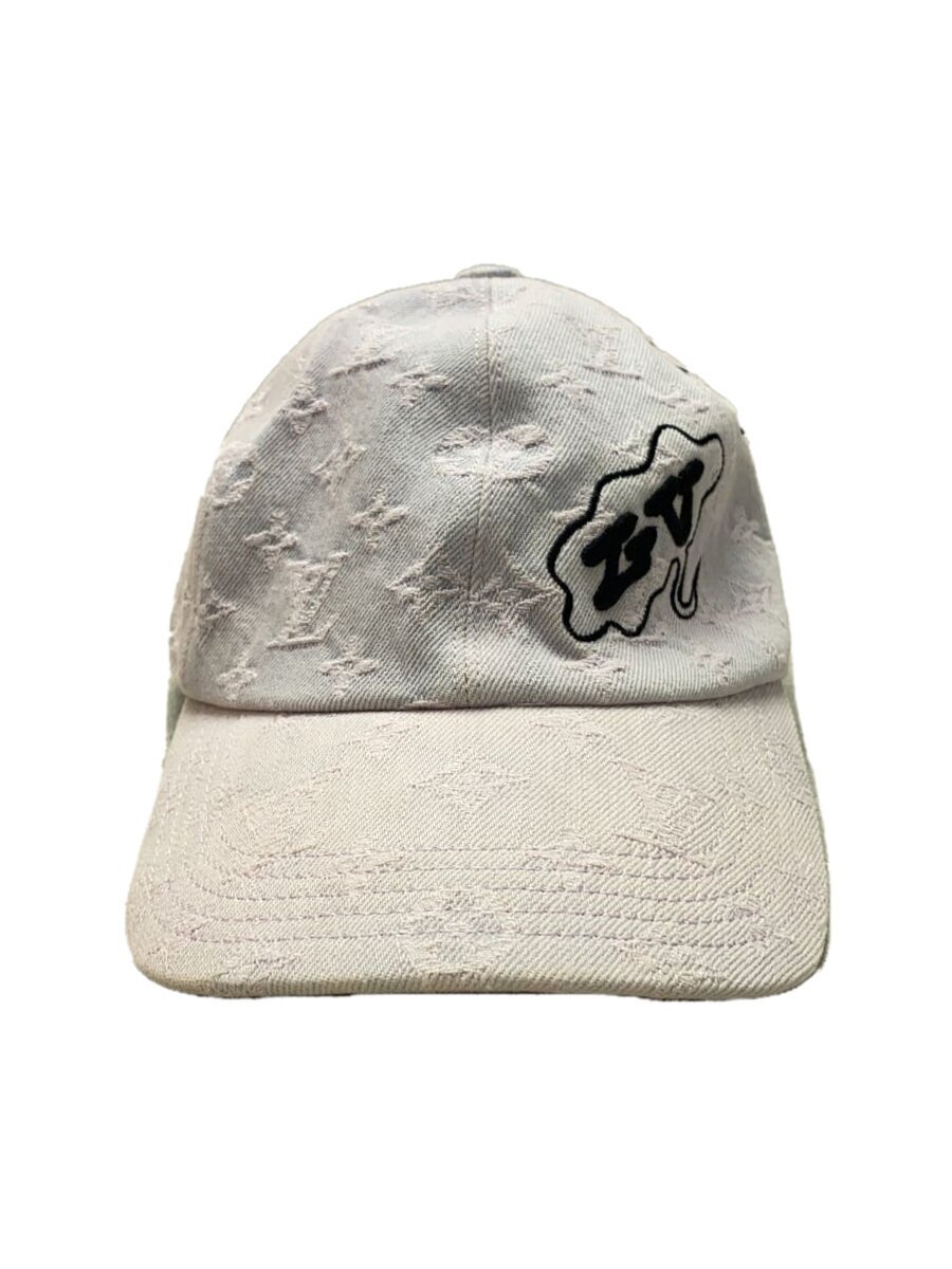 【中古】LOUIS VUITTON◆キャップ/FREE/コットン/PNK/モノグラム/レディース/M8158L【服飾雑貨他】