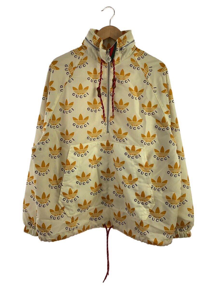 【中古】GUCCI◆46/ナイロン/トレフォイルアノラック/ハーフジップ/ジャケット/タグ付き【メンズウェア】