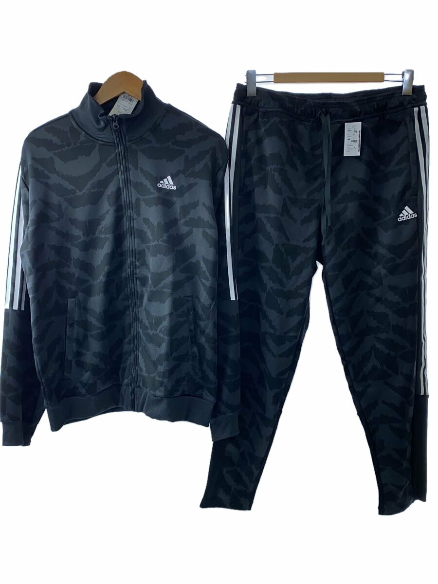 【中古】adidas◆タグ付/ティロスーツアップ/ジャージセットアップ/XXL/ポリエステル/BLK/ECY05【メンズウェア】
