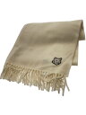 【中古】MAISON KITSUNE◆BOLD FOX HEAD SCARF/タグ付/ウール/WHT/無地/メンズ/MM06201BT3004【服飾雑貨他】