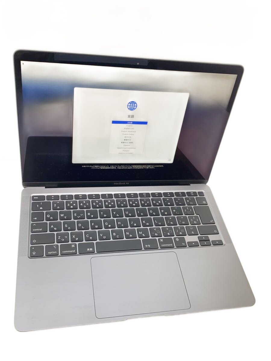 【中古】Apple◆ノートPC MacBookAir10 1(13-inch 2020) MGN63J/A [スペースグレイ]/8GB【パソコン】