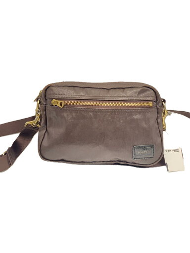 【中古】PORTER◆ショルダーバッグ/--/BRW/無地【バッグ】 【中古】PORTER◆ショルダーバッグ/--/BRW/無地【バッグ】