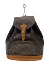 【中古】LOUIS VUITTON◆1)ミニ・モンスリ_モノグラム・キャンバス_BRW/PVC/BRW【バッグ】
