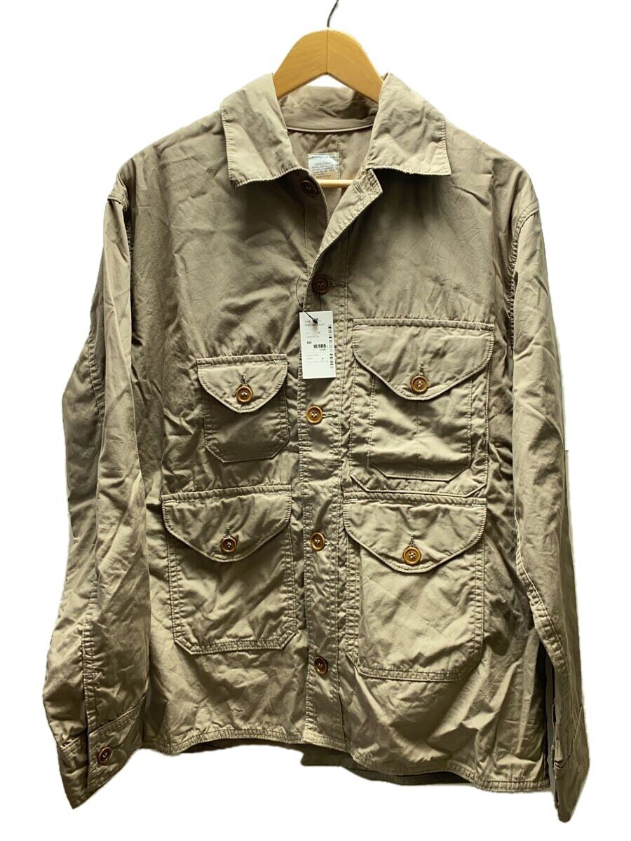 【中古】POST OVERALLS◆クルーザー5/ジャケット/M/コットン/BEG//【メンズウェア】