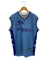 【中古】Majestic◆タンクトップ/--/ポリエステル/BLU/無地/LAKERS/HARDWOOD/バスケユニフォーム/90S//【メンズウェア】
