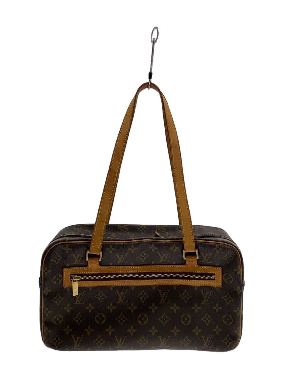【中古】LOUIS VUITTON◆シテGM_モノグラム・キャンバス_BRW/PVC/BRW【バッグ】