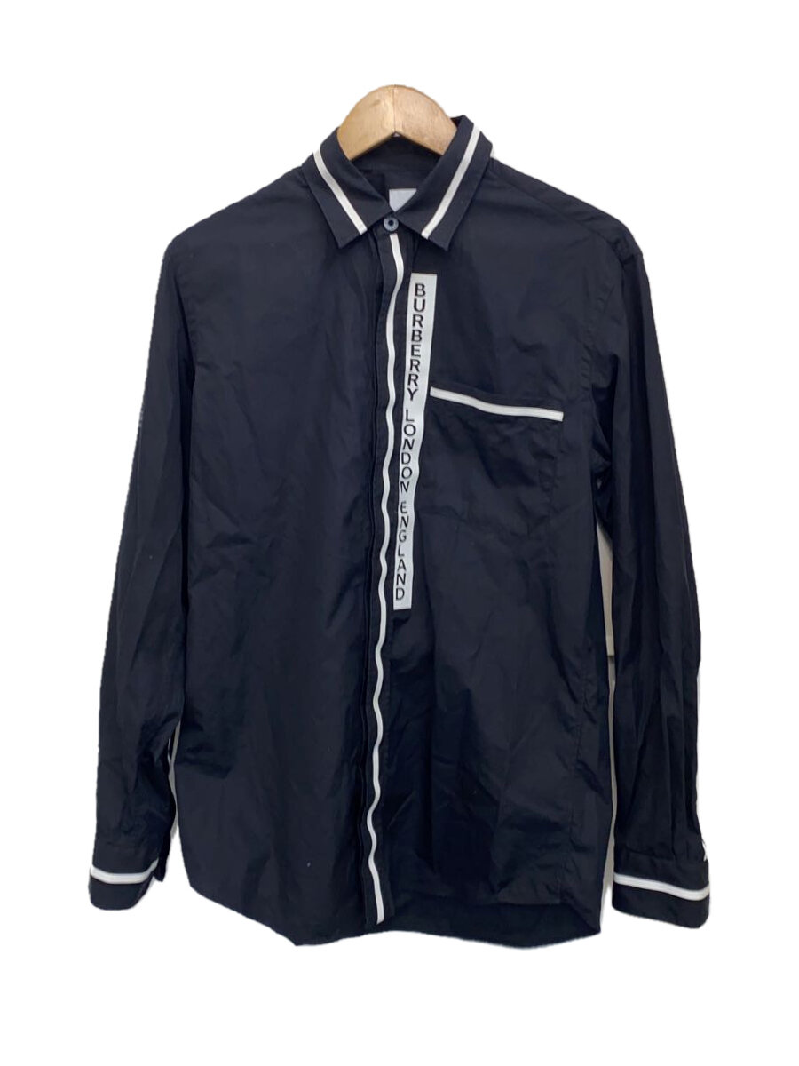 【中古】BURBERRY LONDON◆長袖シャツ/M/コットン/BLK/8029013【メンズウェア】