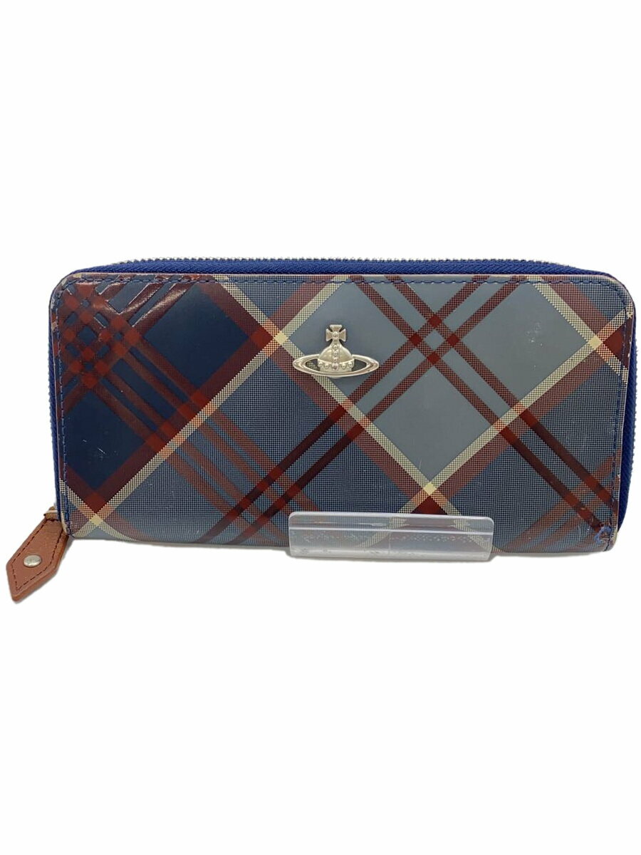 【中古】Vivienne Westwood◆長財布/PVC/マルチカラー/チェック/レディース【服飾雑貨他】
