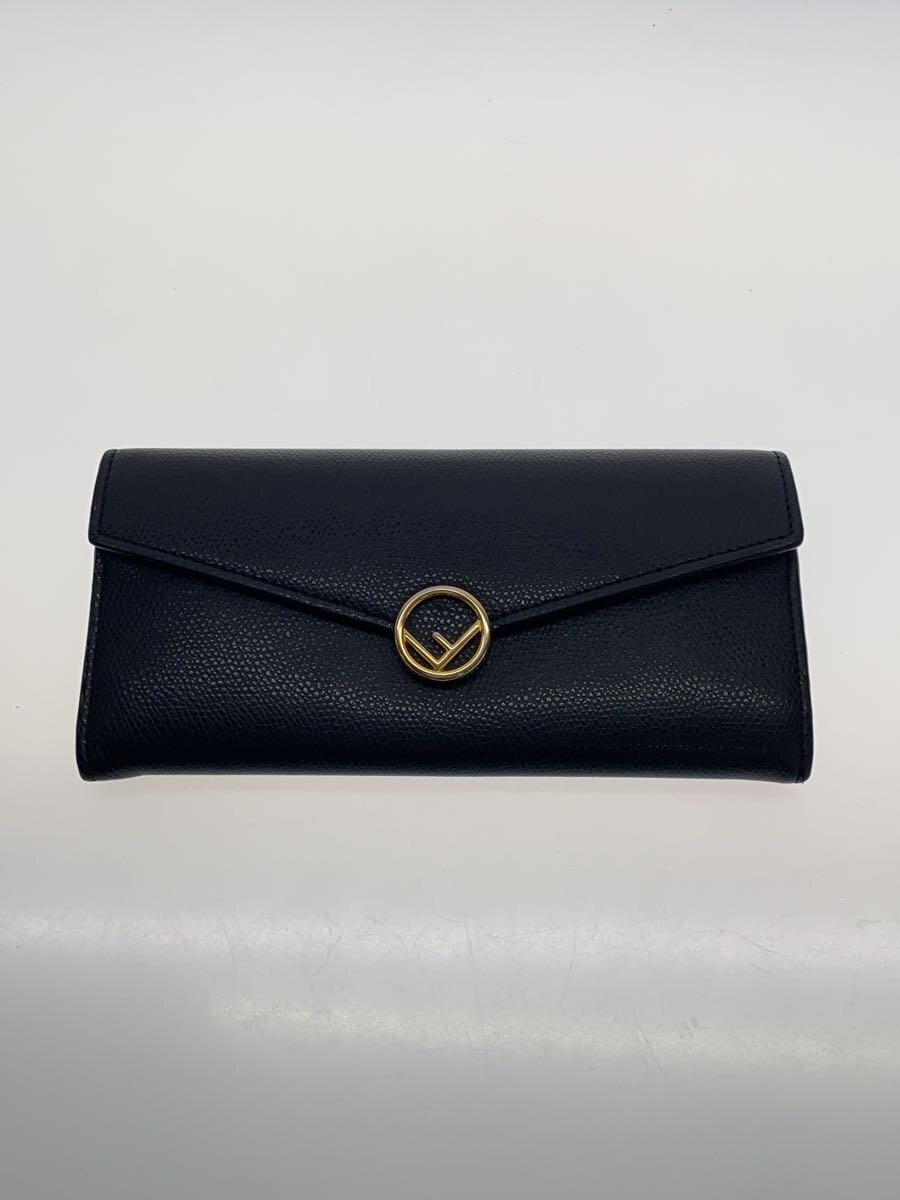 【中古】FENDI◆長財布/BLK/無地/レディース/8M0251-A18B-208-2018//【服飾雑貨他】