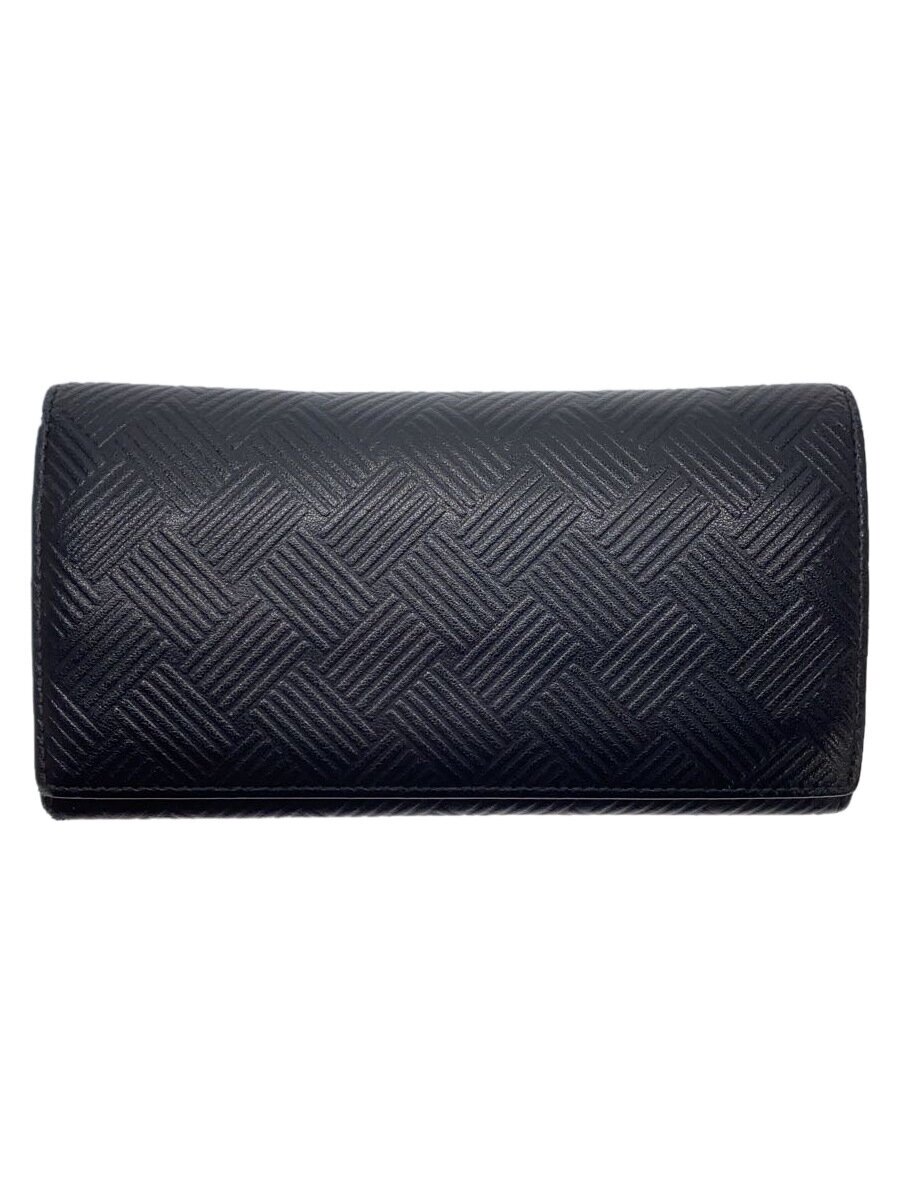 【中古】BOTTEGA VENETA◆デボスイントレチャート/長財布/レザー/BLK/メンズ/591365 V0SQ1 8803【服飾雑貨他】
