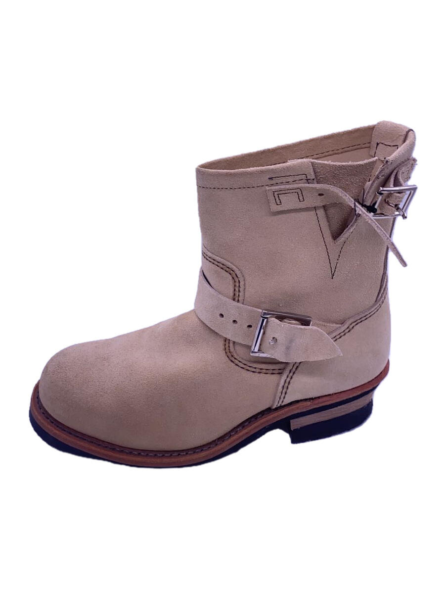 【中古】RED WING◆SHORT ENGINEER/ショートエンジニア/24.5cm/BEG/2965【シューズ】