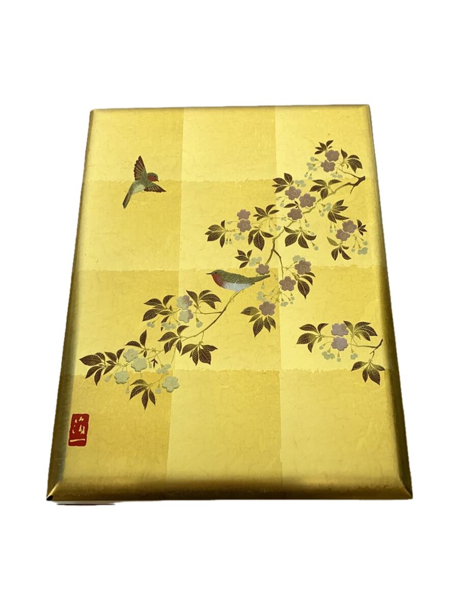 【中古】箔一(HAKUICHI)◆インテリア雑貨/GLD/花見鳥/手許箱/剥がれ有【インテリア小物・日用雑貨】