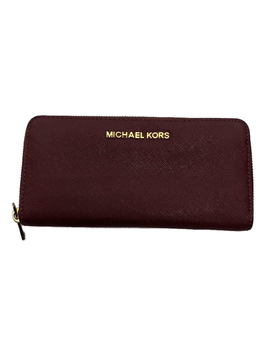 Clothing Accessories (Caps, Ties, Belts) - 【中古】MICHAEL KORS◆長財布/レザー/BRD/無地/レディース/35h3gtvz3L【服飾雑貨他】