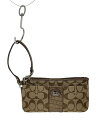 【中古】COACH◆ポーチ/キャンバス/BRW【バッグ】