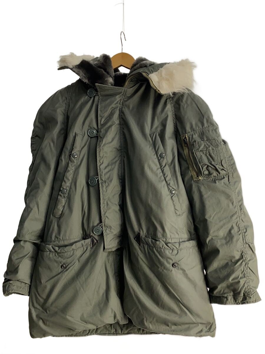 US.ARMY◆80s/N-3B/SCOVILジップ/80年製/S/コットン/カーキ/8415-00-376-1668/? NULL ?