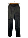 【中古】Alexander Wang◆ボトム/2/ポリエステル/BLK/STACKED PANT WITH LOGO RIVET【レディースウェア】
