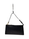 【中古】LOUIS VUITTON◆ポシェット・アクセソワール_エピ_BLK/レザー/BLK【バッグ】