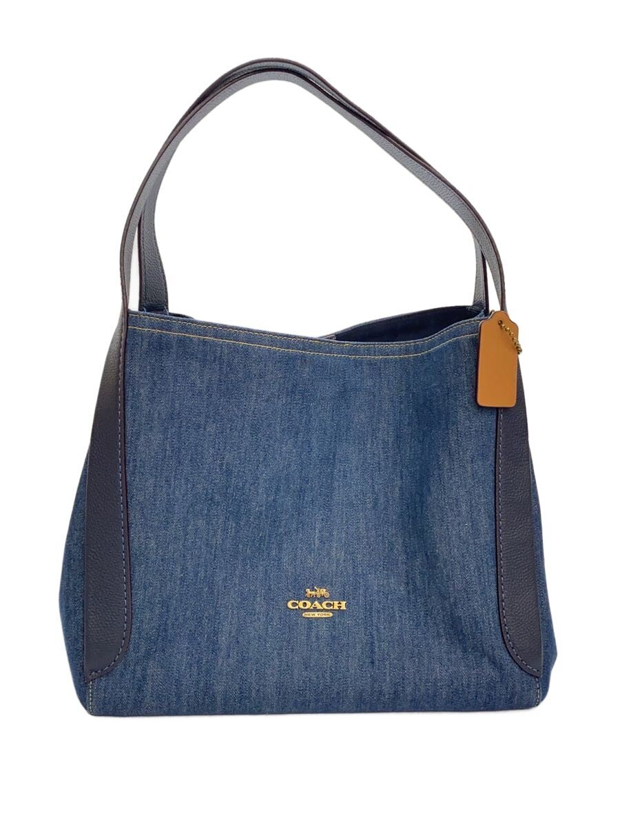 COACH - 【中古】COACH◆ハンドバッグ/デニム/NVY/無地/CA834【バッグ】