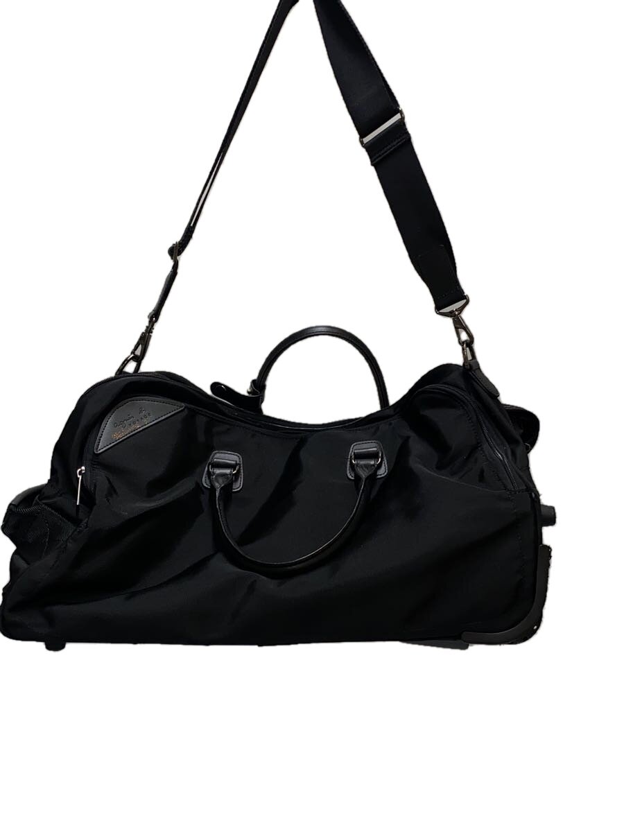 【中古】agnes b VOYAGE◆ボストンバッグ/--/BLK/無地【バッグ】