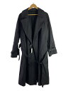 yÁzBLURHMSGabardine Double Belt Trench Coat/g`R[g/3/ubN/BHS22F001yYEFAz