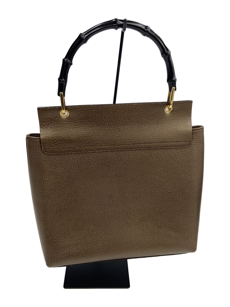 GUCCI - 【中古】GUCCI◆トートバッグ/レザー/BRW/無地/001・1118・1886【バッグ】