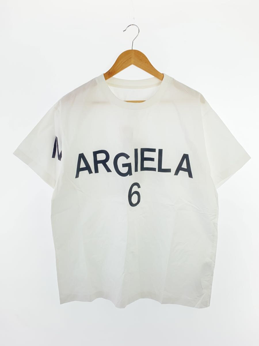 【中古】MM6◆Tシャツ/カットソー/40/コットン/WHT/S52NC0280【レディースウェア】