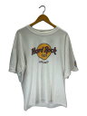 【中古】HARD ROCK◆×Stan Lee/MARVEL/2000年コピーライト/右袖BURGER KING/XL/WHT【メンズウェア】