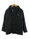 【中古】patagonia◆ダウンジャケット/M/ポリエステル/BLK/31755【メンズウェア】