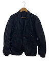 【中古】COMME des GARCONS HOMME◆AD2005/ナイロンテーラードジャケット/ジャケット/M/ナイロン/BLK/HP-J067【メンズウェア】