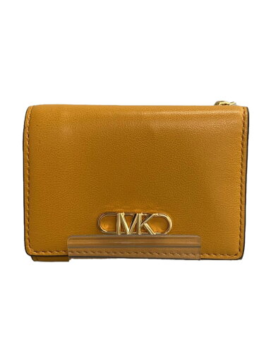 【中古】MICHAEL KORS◆3つ折り財布/レザー/ORN/無地/レディース/BA-2205//【服飾雑貨他】 【中古】MICHAEL KORS◆3つ折り財布/レザー/ORN/無地/レディース/BA-2205//【服飾雑貨他】
