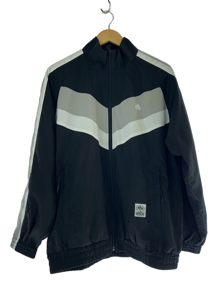 【中古】BEDWIN & THE HEARTBREAKERS◆ROGER GRACIE Ex.TRACK JACKET/トラックジャケット/ポリエステル/ブラック【メンズウェア】