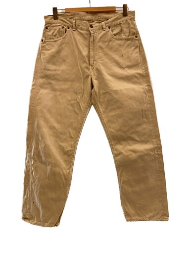 【中古】Levi’s◆60s/ピケパンツ/BIG E/ポケット裏シングルステッチ/ボトム/36/コットン/アイボリー/911B//【メンズウェア】 【中古】Levi’s◆60s/ピケパンツ/BIG E/ポケット裏シングルステッチ/ボトム/36/コットン/アイボリー/911B//【メンズウェア】