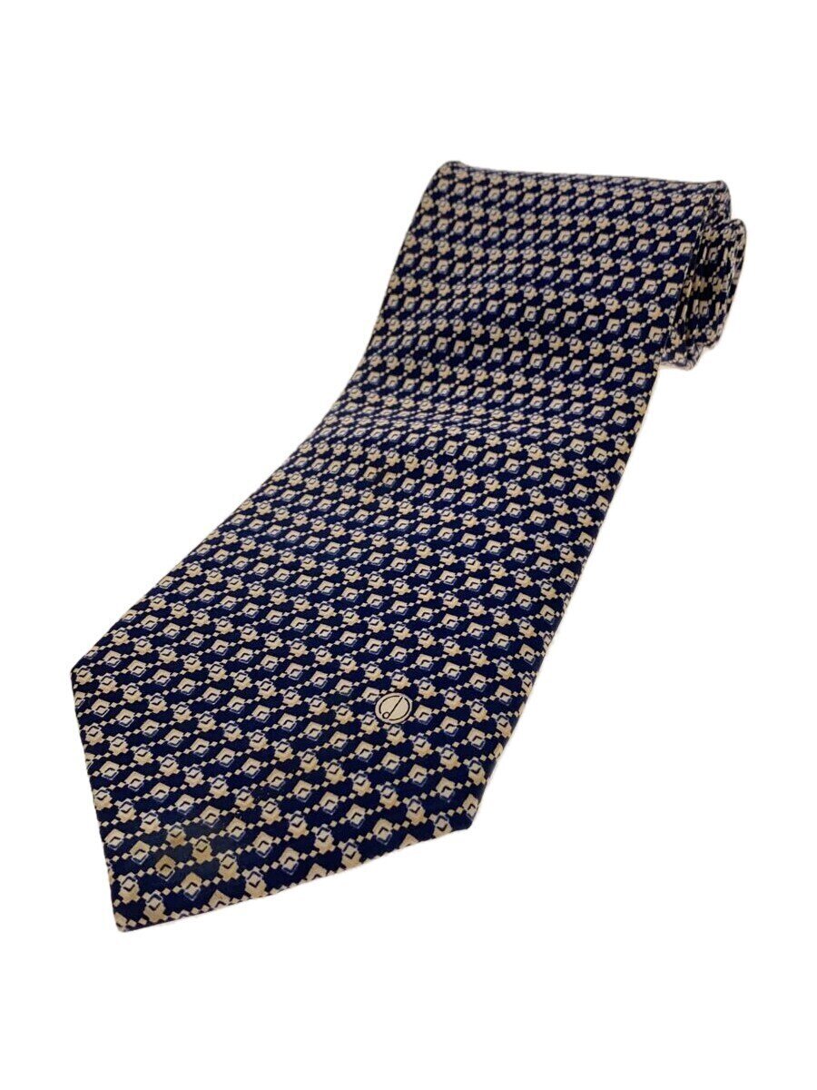 DUNHILL - 【中古】dunhill◆ネクタイ/シルク/NVY/総柄/メンズ【服飾雑貨他】