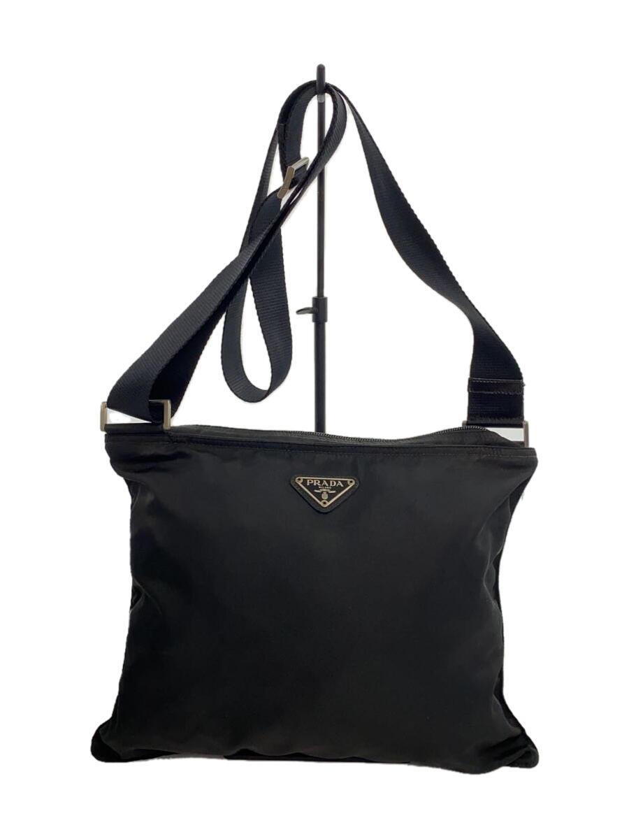 PRADA - 【中古】PRADA◆ショルダーバッグ/ナイロン/BLK【バッグ】