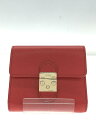 【中古】FURLA◆3つ折り財布/レザー/R