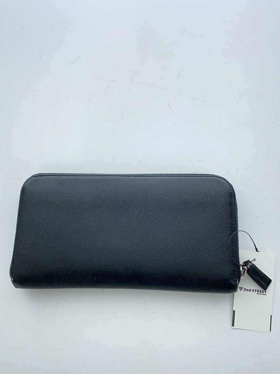 【中古】PRADA◆長サイフ/牛革/ブラック/メンズ【服飾雑貨他】
