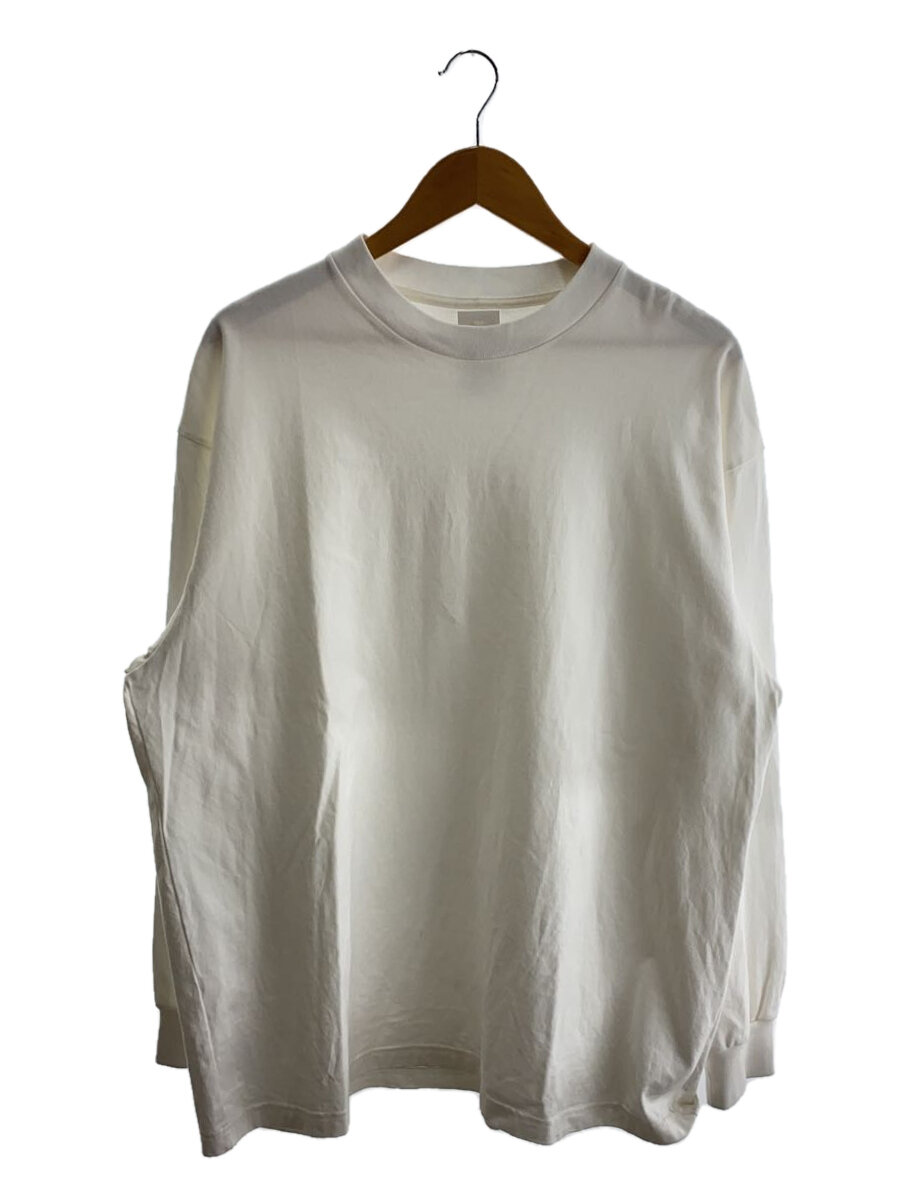 【中古】BLURHMS◆ヨゴレ有/長袖Tシャツ/2/コットン/WHT/無地/bROOTS23SFS01【メンズウェア】