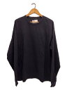 【中古】WTAPS◆22SS/長袖Tシャツ/2/コットン/ブラック/無地/221ATUCD-CSM02S/ダブルタップス【メンズウェア】(4)