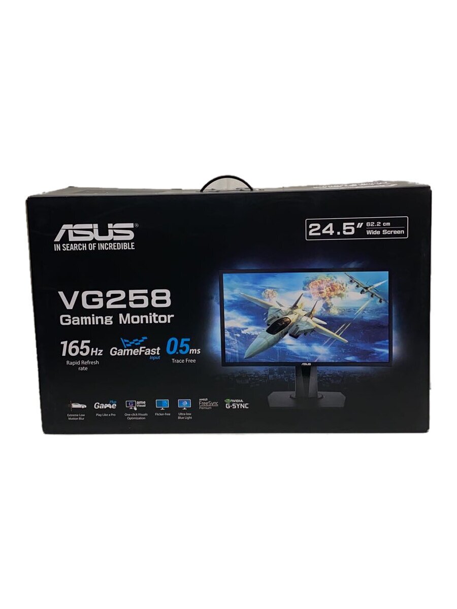 【中古】ASUS◆PCモニター・液晶ディスプレイ VG258QR [24.5インチ ブラック]/24インチ/ワイド型【パソコン】