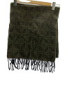 【中古】FENDI◆マフラー/--/KHK/総柄/メンズ【服飾雑貨他】