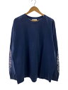 【中古】HAIGHT◆長袖Tシャツ/--/コットン/BLU/無地【メンズウェア】(4)